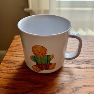 8 oz melamine gingerbread handle mug
